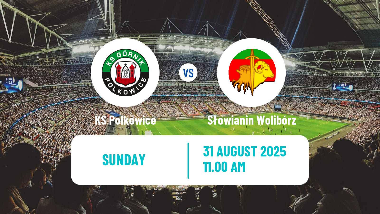Football Polish Division 3 - Group III Polkowice - Słowianin Wolibórz
