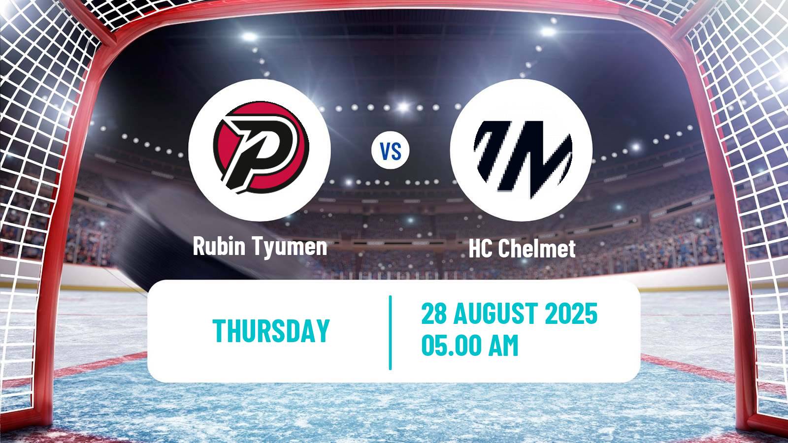 Hockey Club Friendly Ice Hockey Rubin Tyumen - Chelmet