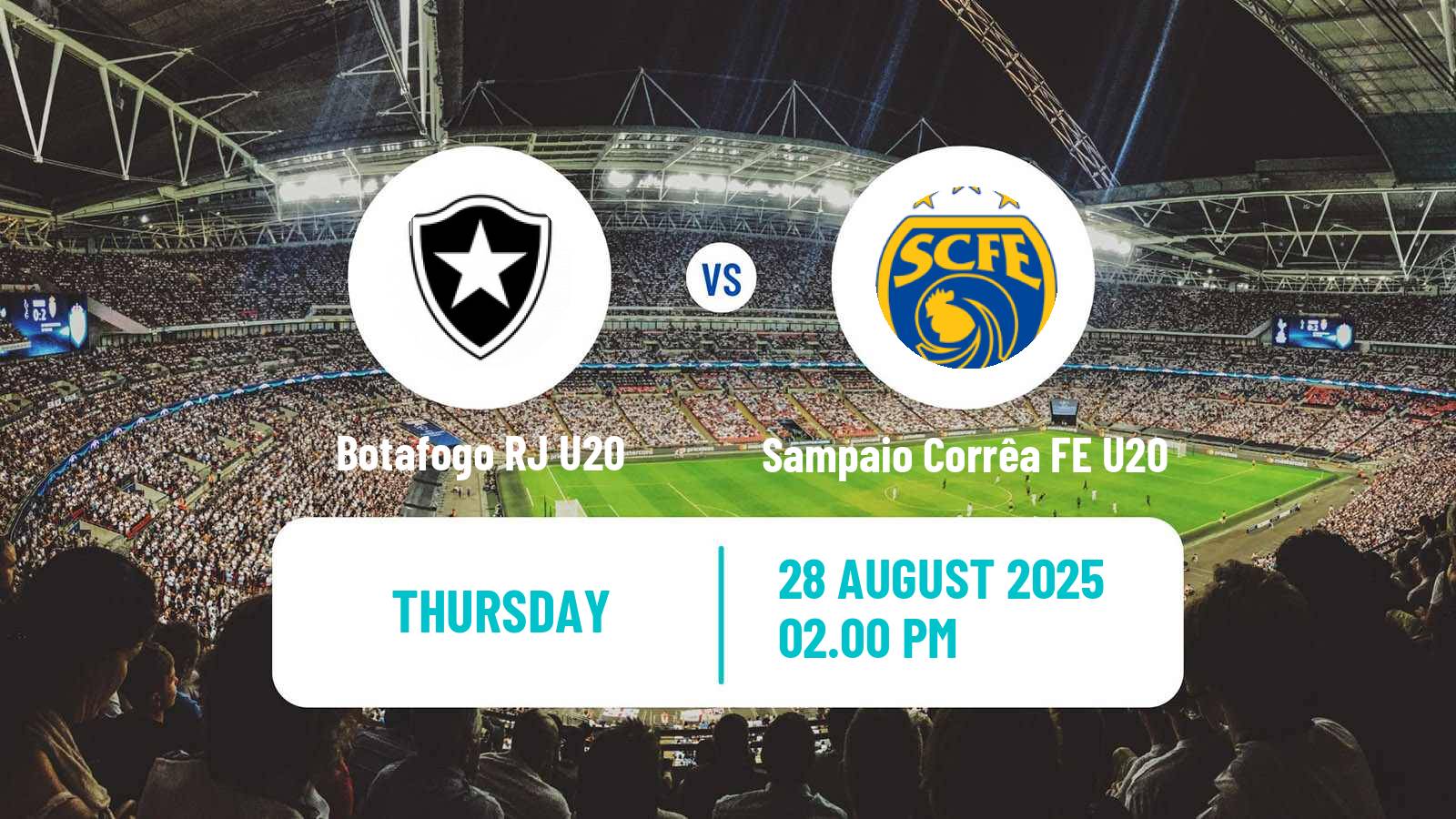Football Brazilian Carioca U20 Botafogo RJ U20 - Sampaio Corrêa FE U20