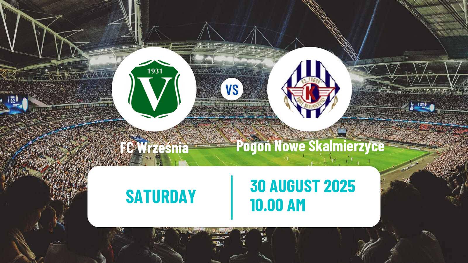 Football Polish Division 3 - Group II Września - Pogoń Nowe Skalmierzyce