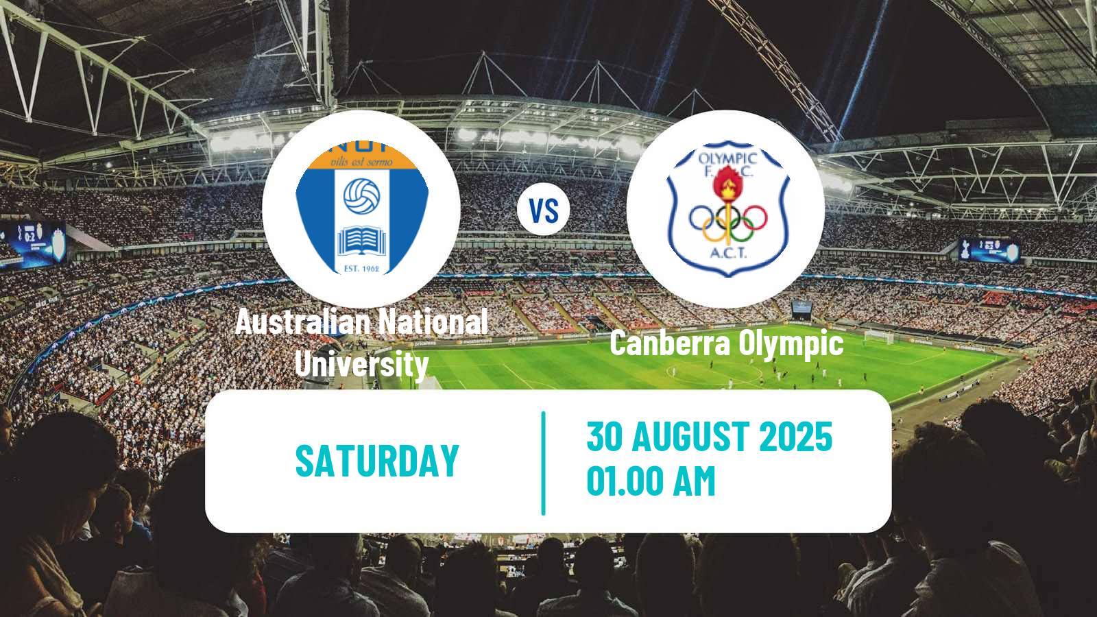 Football Australian Capital Premier League Australian National University - Canberra Olympic
