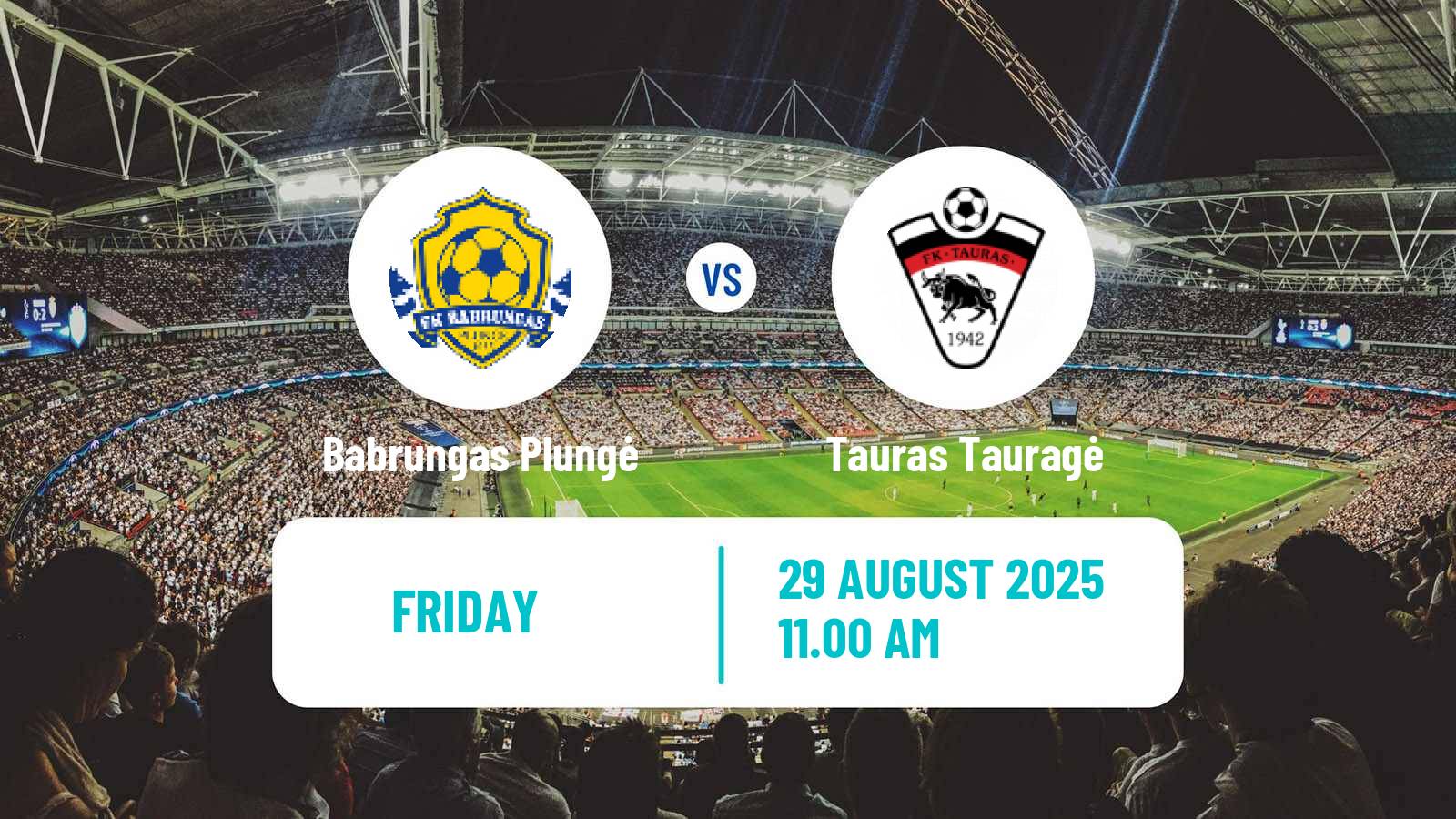 Football Lithuanian Division 2 Babrungas Plungė - Tauras Tauragė