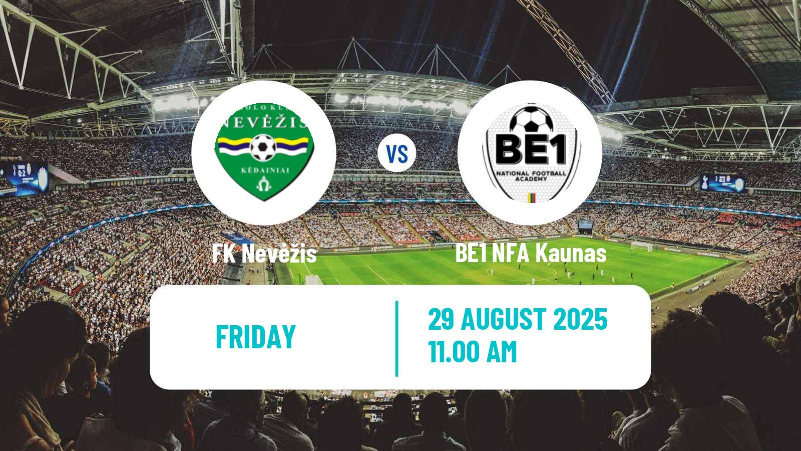Football Lithuanian Division 2 Nevėžis - BE1 NFA Kaunas