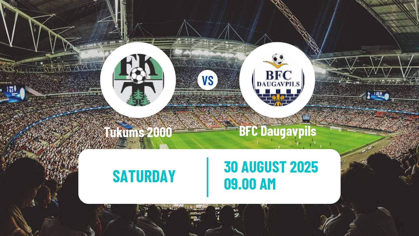 Football Latvian Virsliga Tukums 2000 - BFC Daugavpils