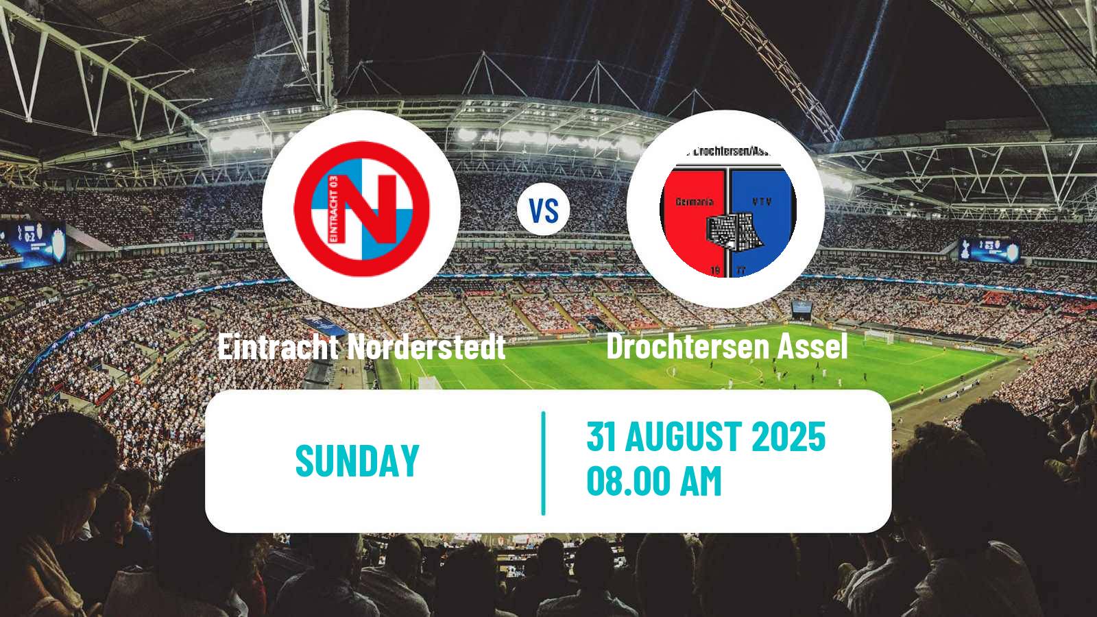 Football German Regionalliga North Eintracht Norderstedt - Drochtersen Assel