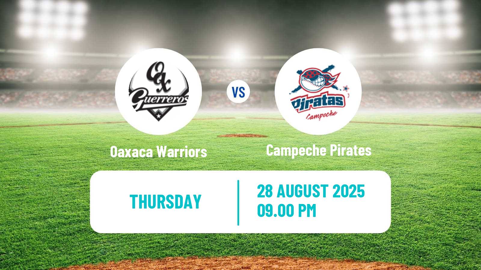 Baseball LMB Oaxaca Warriors - Campeche Pirates