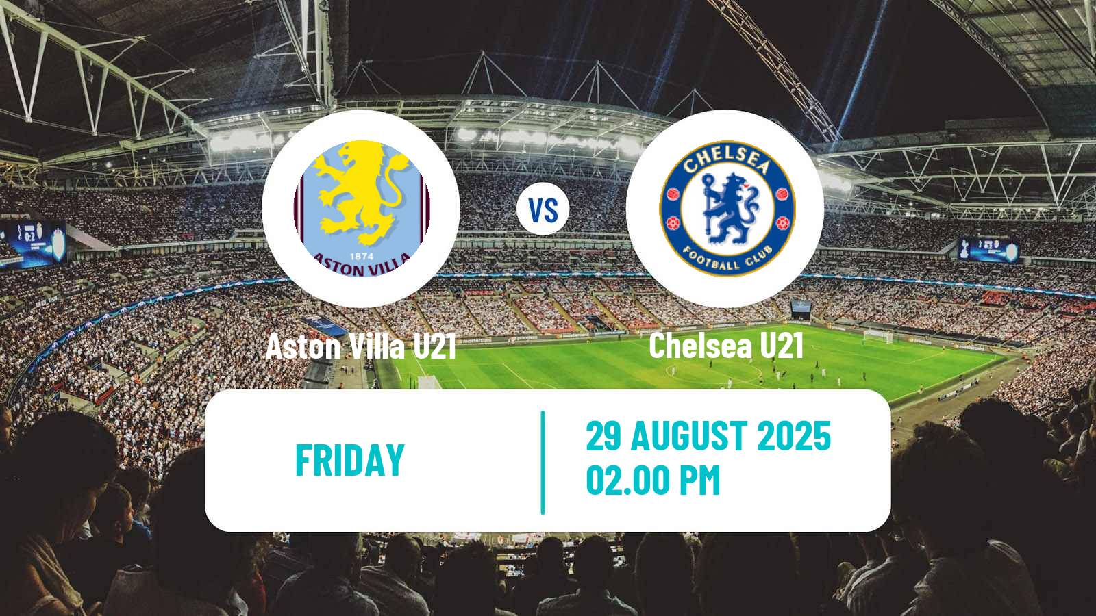 Football English Premier League 2 Aston Villa U21 - Chelsea U21