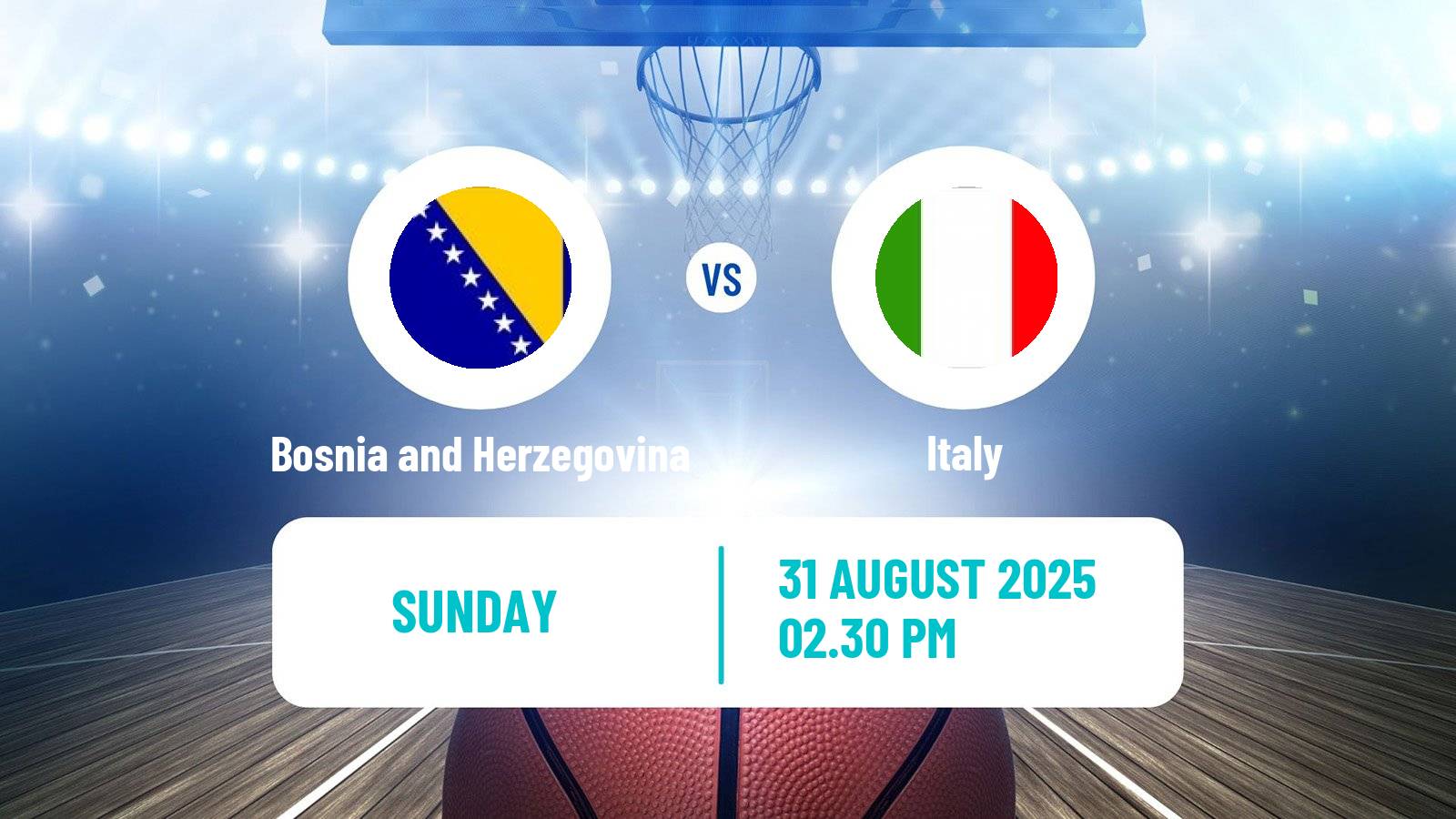 Basketball EuroBasket Bosnia and Herzegovina - Italy