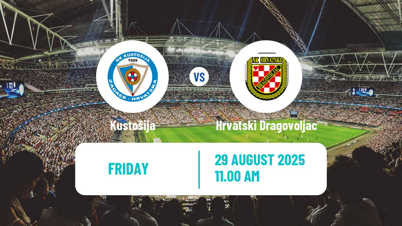 Football Croatian Druga NL Kustošija - Hrvatski Dragovoljac