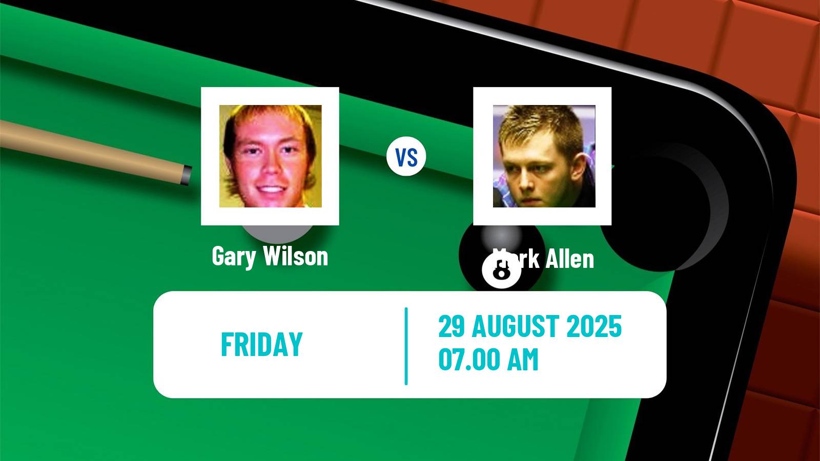 Snooker Wuhan Open Gary Wilson - Mark Allen