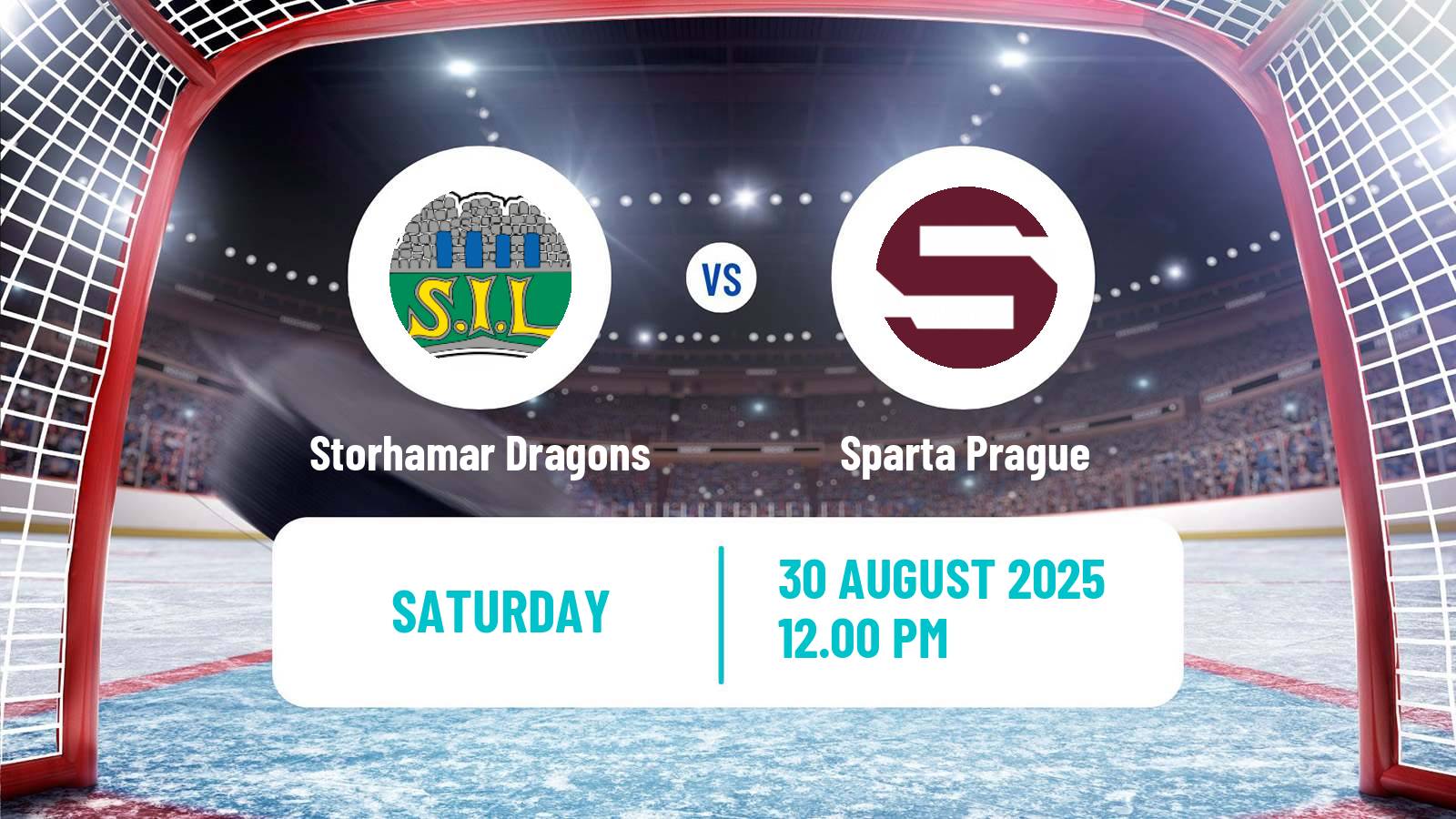 Hockey Champions League Ice Hockey Storhamar Dragons - Sparta Prague