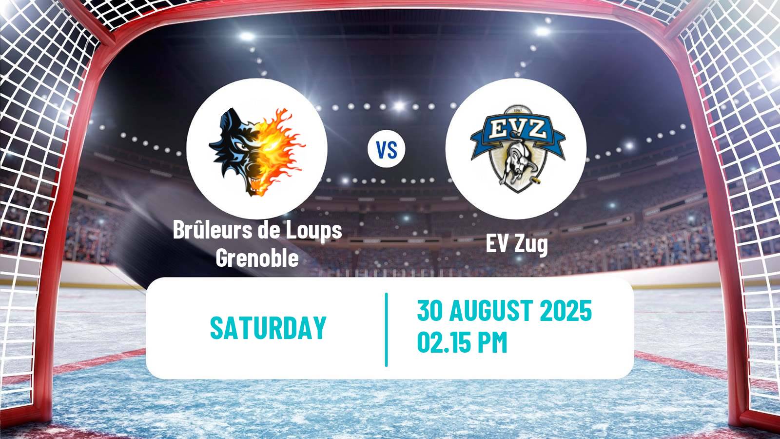 Hockey Champions League Ice Hockey Brûleurs de Loups Grenoble - EV Zug
