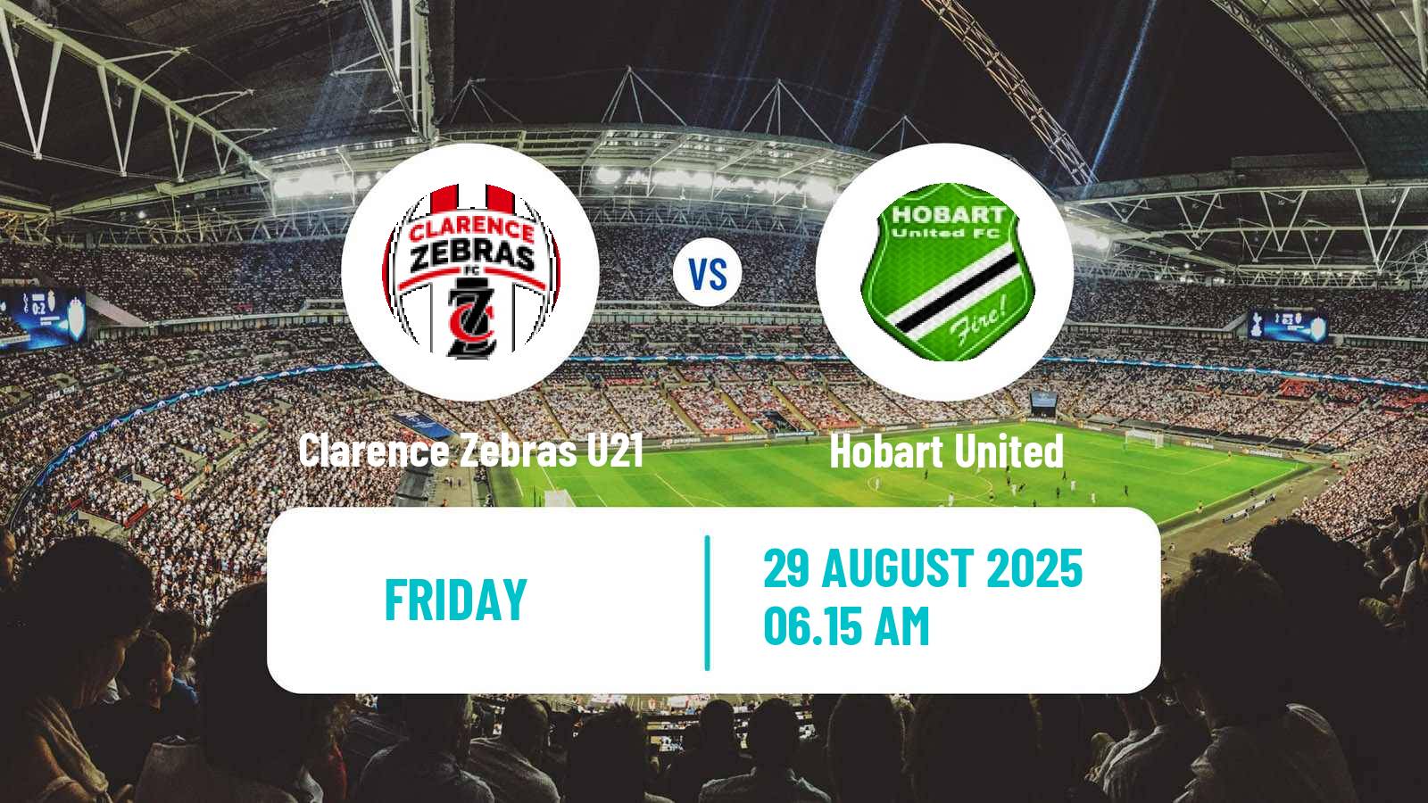 Football Australian Tasmania Southern Championship Clarence Zebras U21 - Hobart United