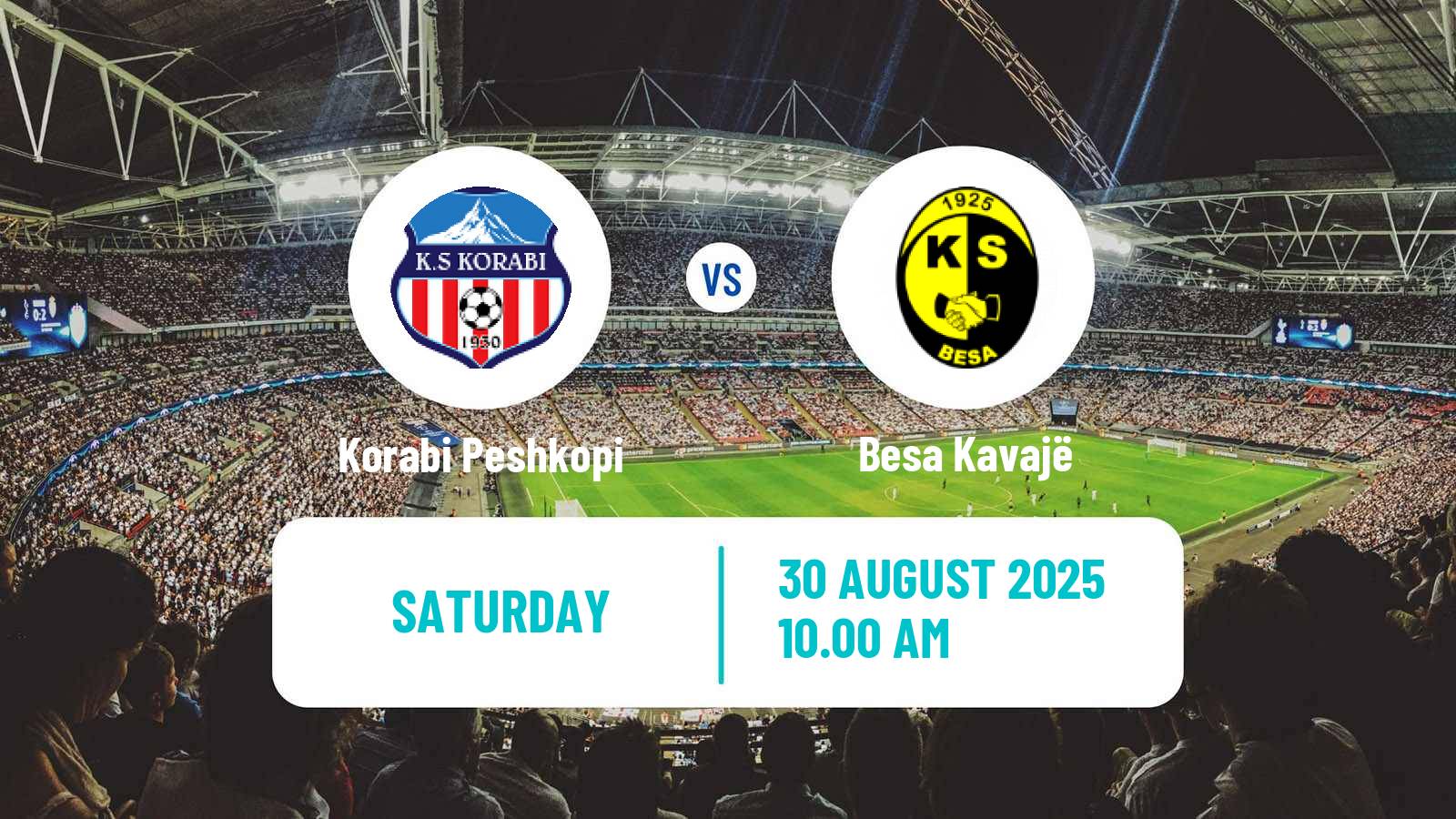 Football Albanian First Division Korabi Peshkopi - Besa Kavajë