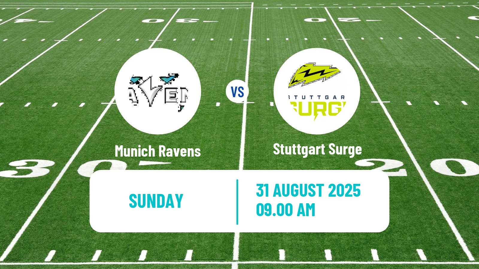American football European League of American Football Munich Ravens - Stuttgart Surge