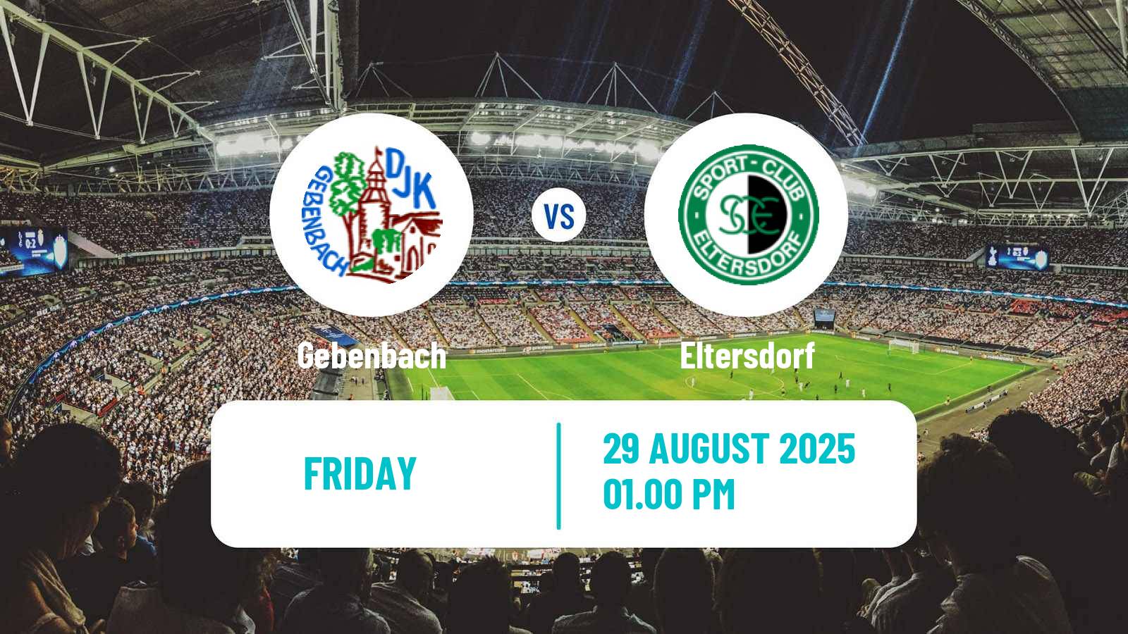 Football German Oberliga Bayern Nord Gebenbach - Eltersdorf