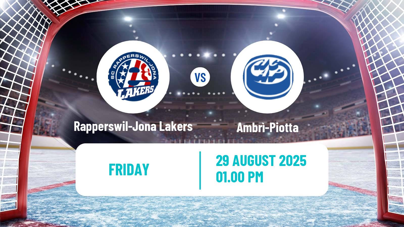 Hockey Club Friendly Ice Hockey Rapperswil-Jona Lakers - Ambrì-Piotta