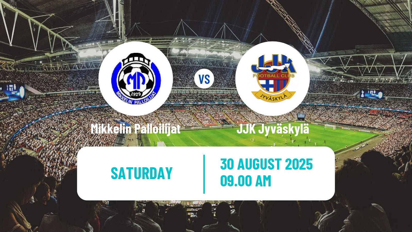 Football Finnish Ykkonen Mikkelin Palloilijat - JJK Jyväskylä