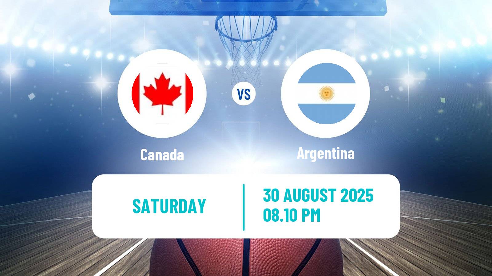Basketball AmeriCup Basketball Canada - Argentina