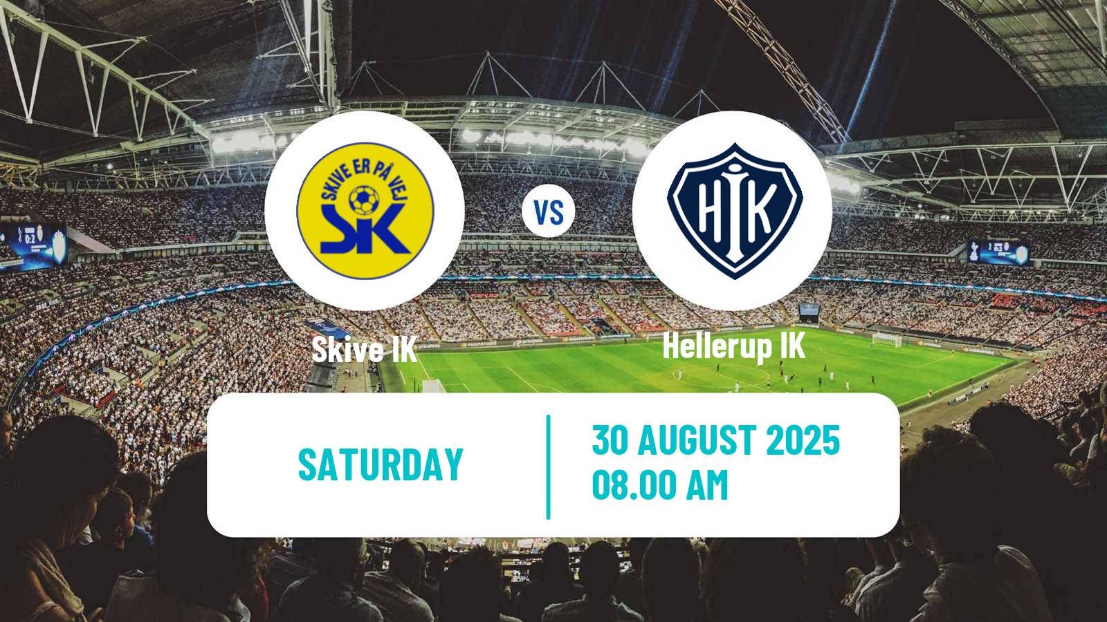 Football Danish 2 Division Skive IK - Hellerup