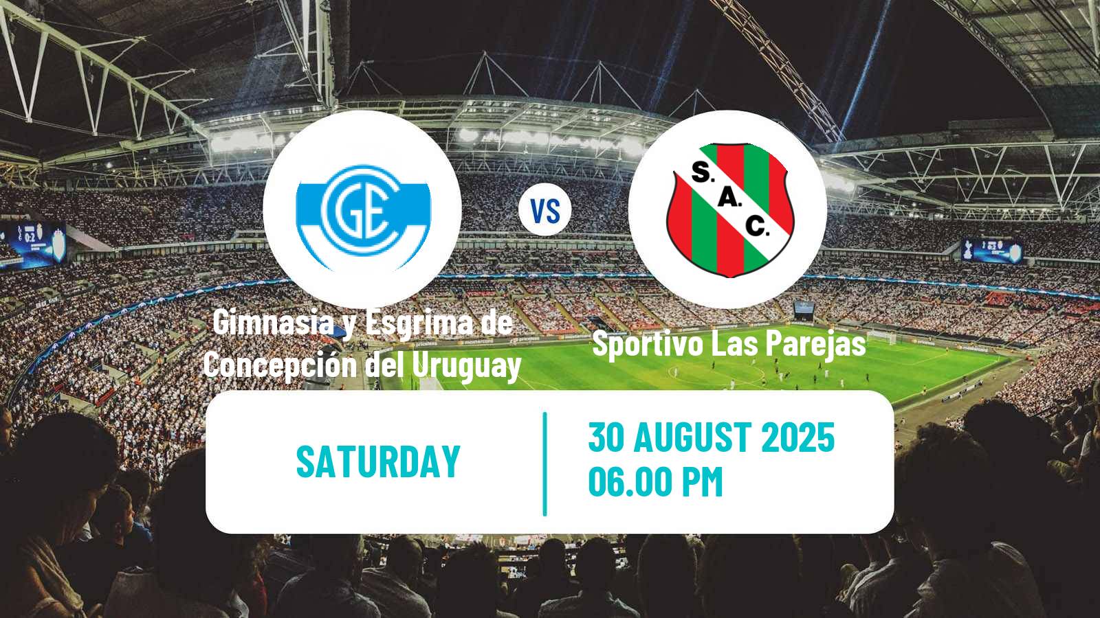 Football Argentinian Torneo Federal Gimnasia y Esgrima de Concepción del Uruguay - Sportivo Las Parejas