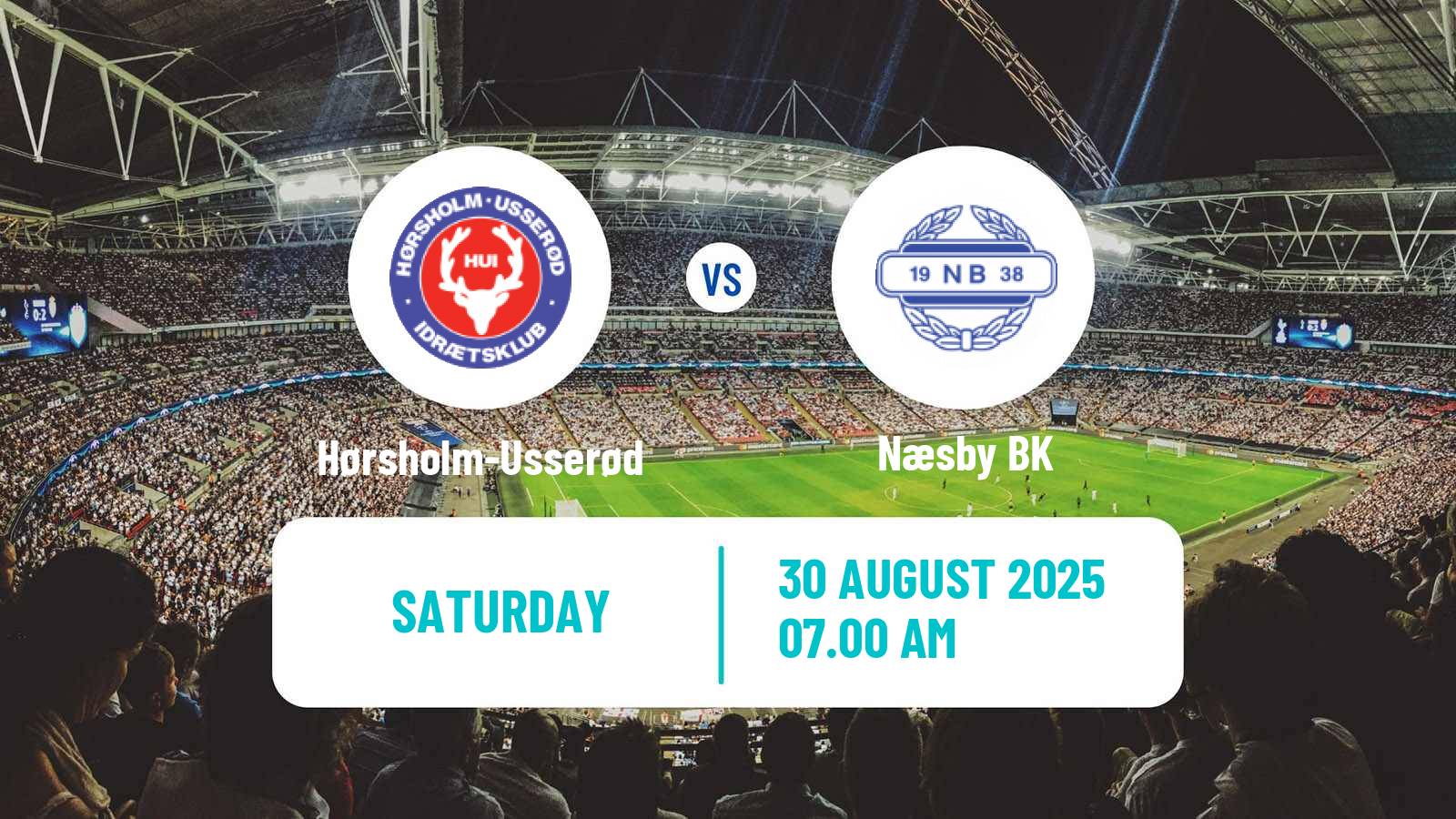 Football Danish 3 Division Hørsholm-Usserød - Næsby