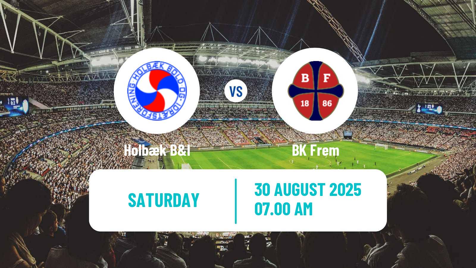 Football Danish 3 Division Holbæk - BK Frem