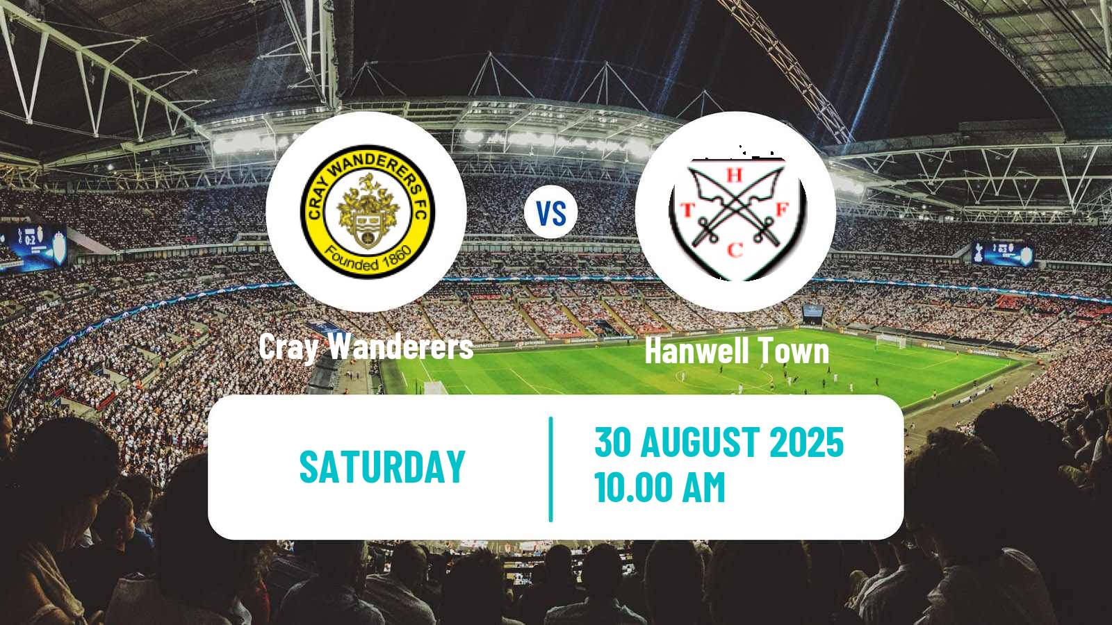 Football English FA Cup Cray Wanderers - Hanwell Town