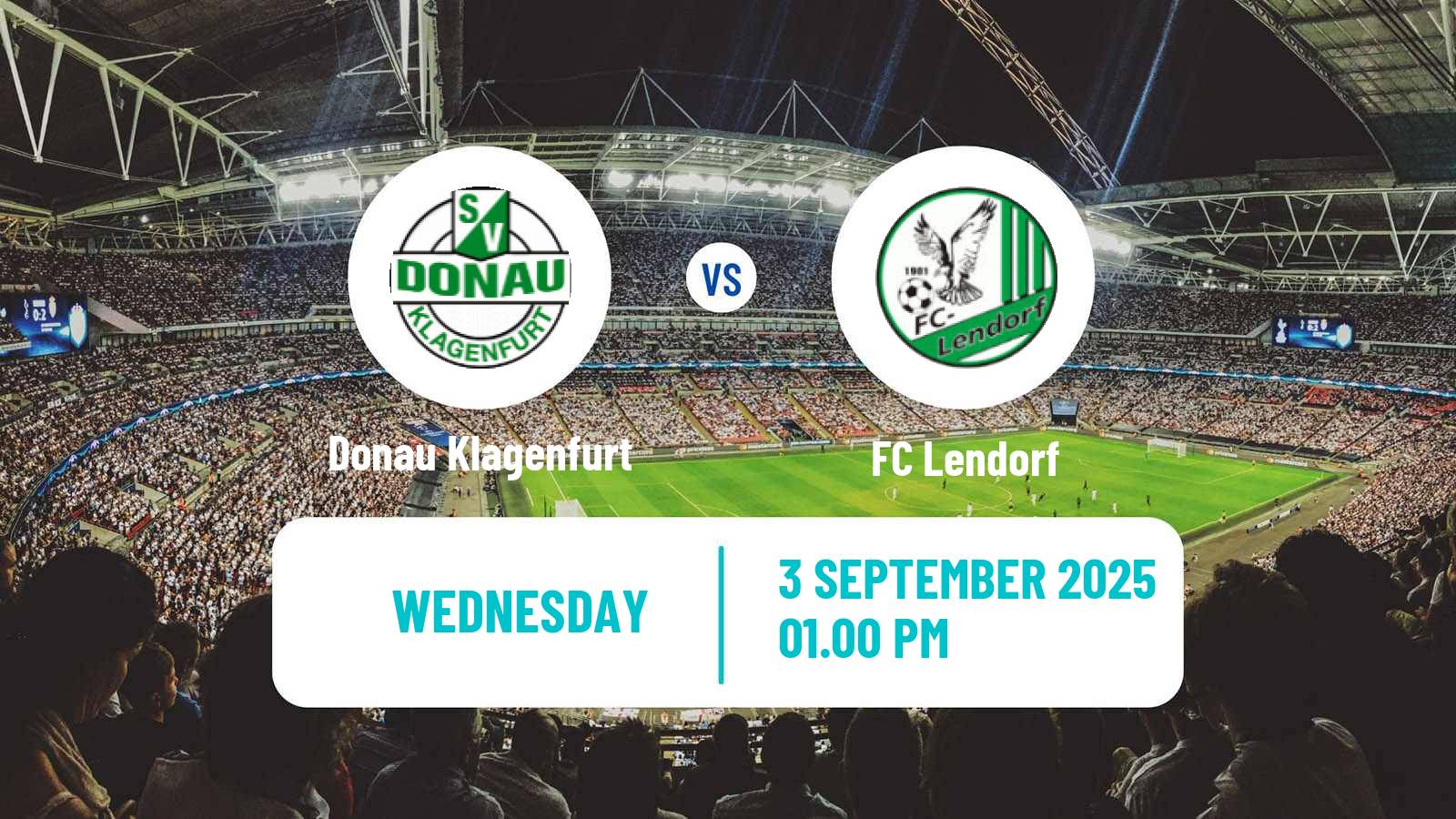 Football Austrian Landesliga Karnten Donau Klagenfurt - Lendorf