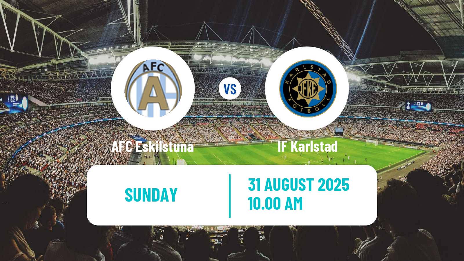 Football Swedish Division 1 Norra AFC Eskilstuna - Karlstad