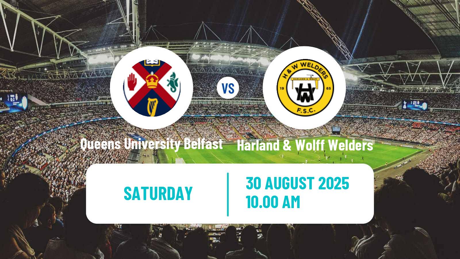 Football Northern Irish Championship Queens University Belfast - Harland & Wolff Welders