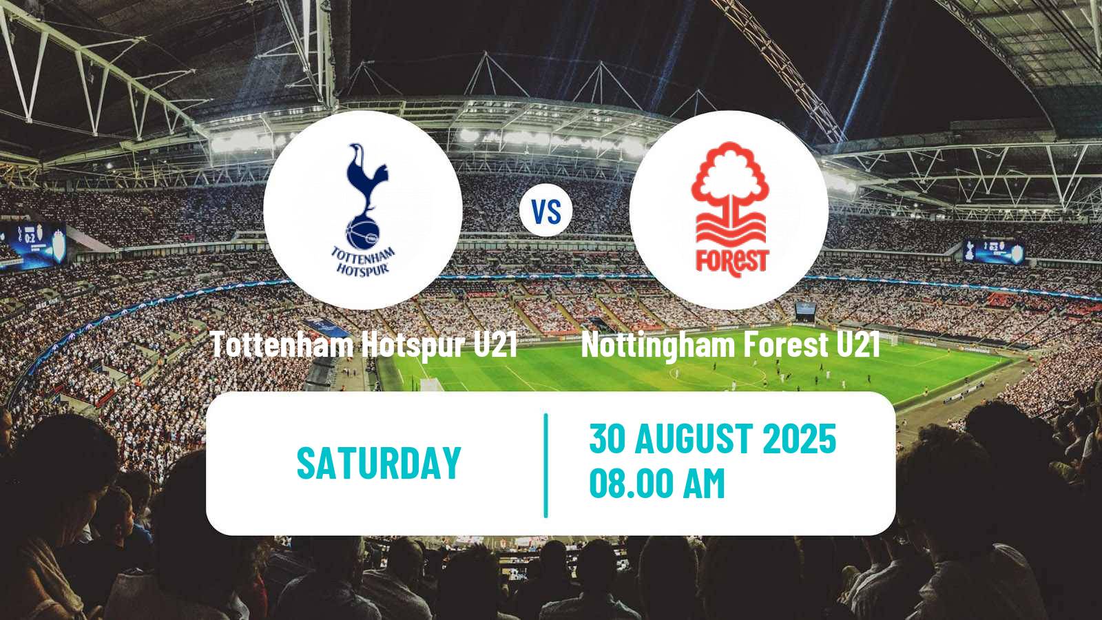 Football English Premier League 2 Tottenham Hotspur U21 - Nottingham Forest U21