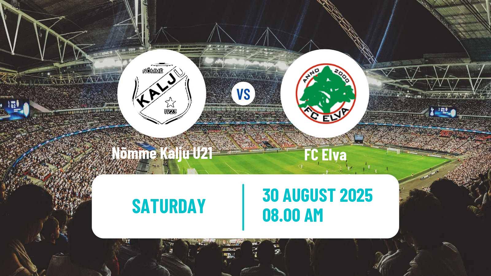Football Estonian Esiliiga Nõmme Kalju U21 - Elva