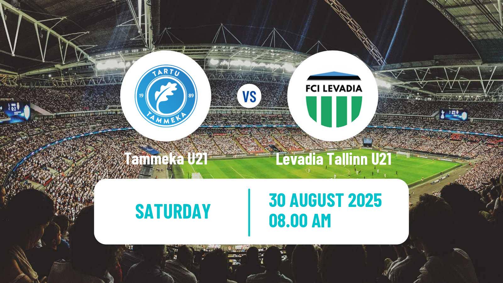 Football Estonian Esiliiga Tammeka U21 - Levadia Tallinn U21