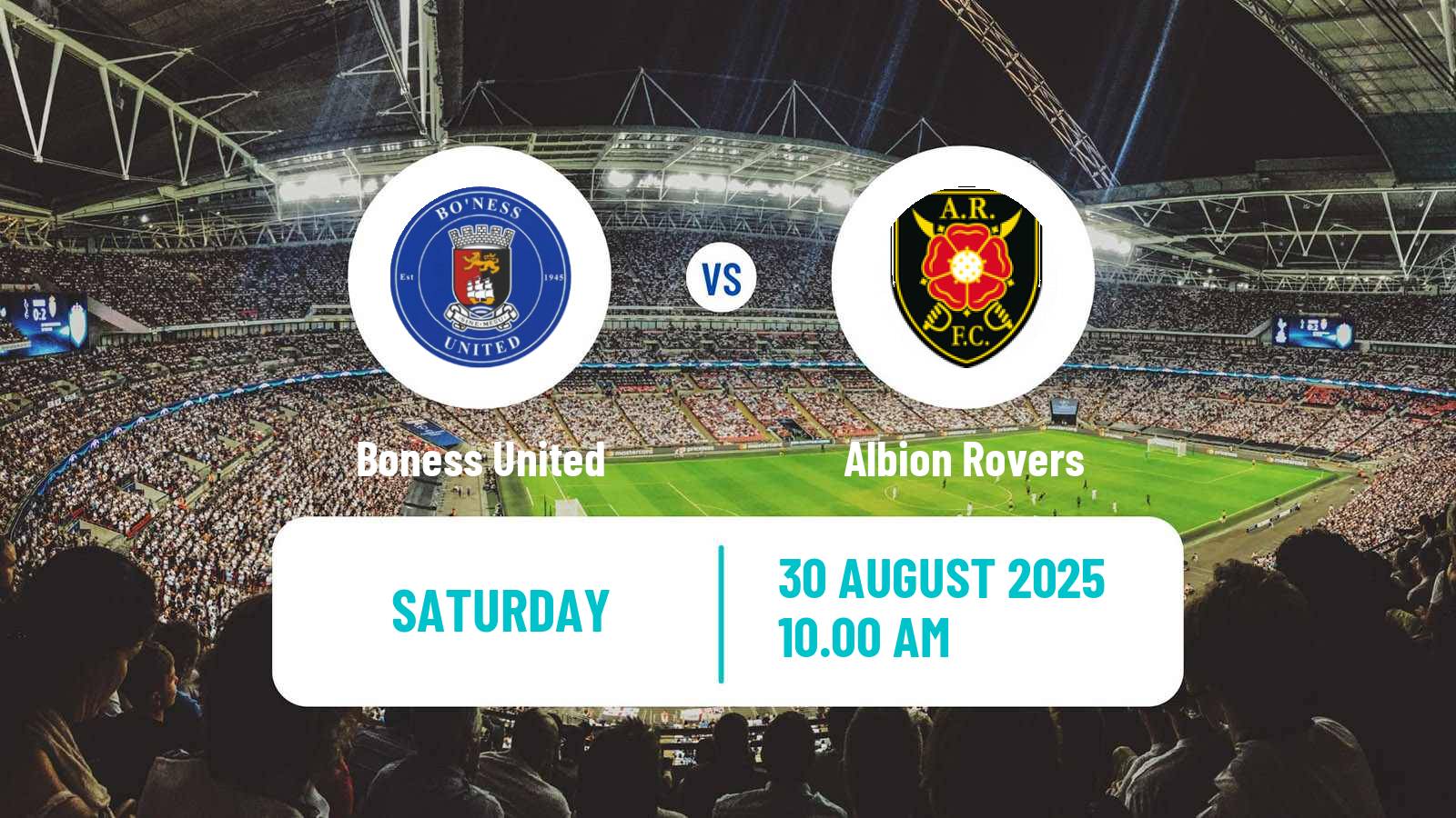Football Scottish Lowland League Boness United - Albion Rovers