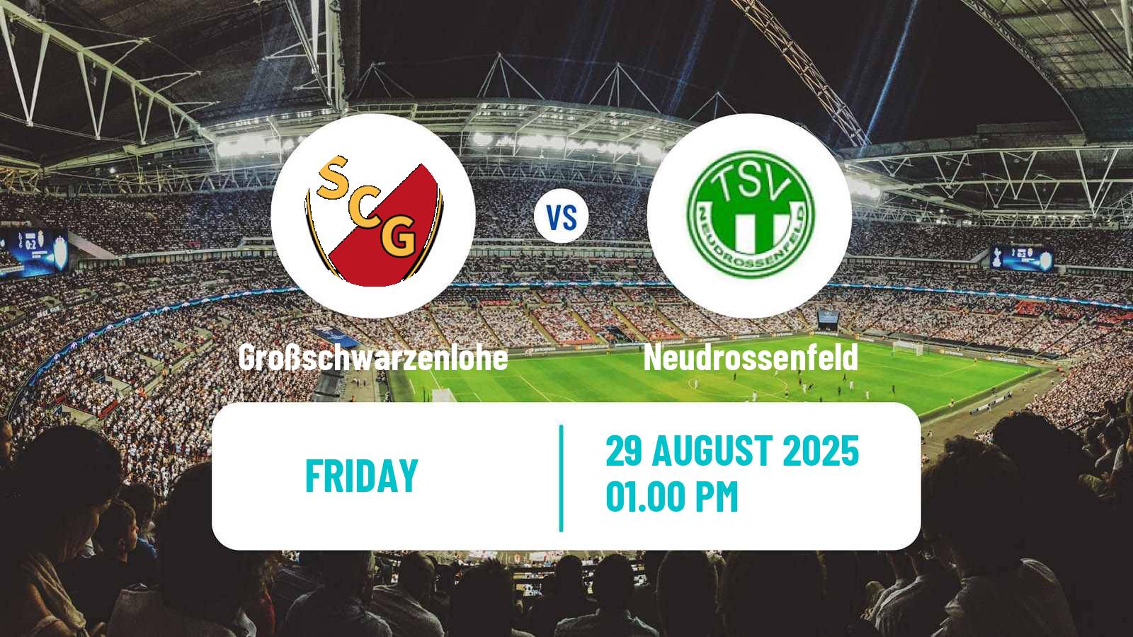 Football German Oberliga Bayern Nord Großschwarzenlohe - Neudrossenfeld