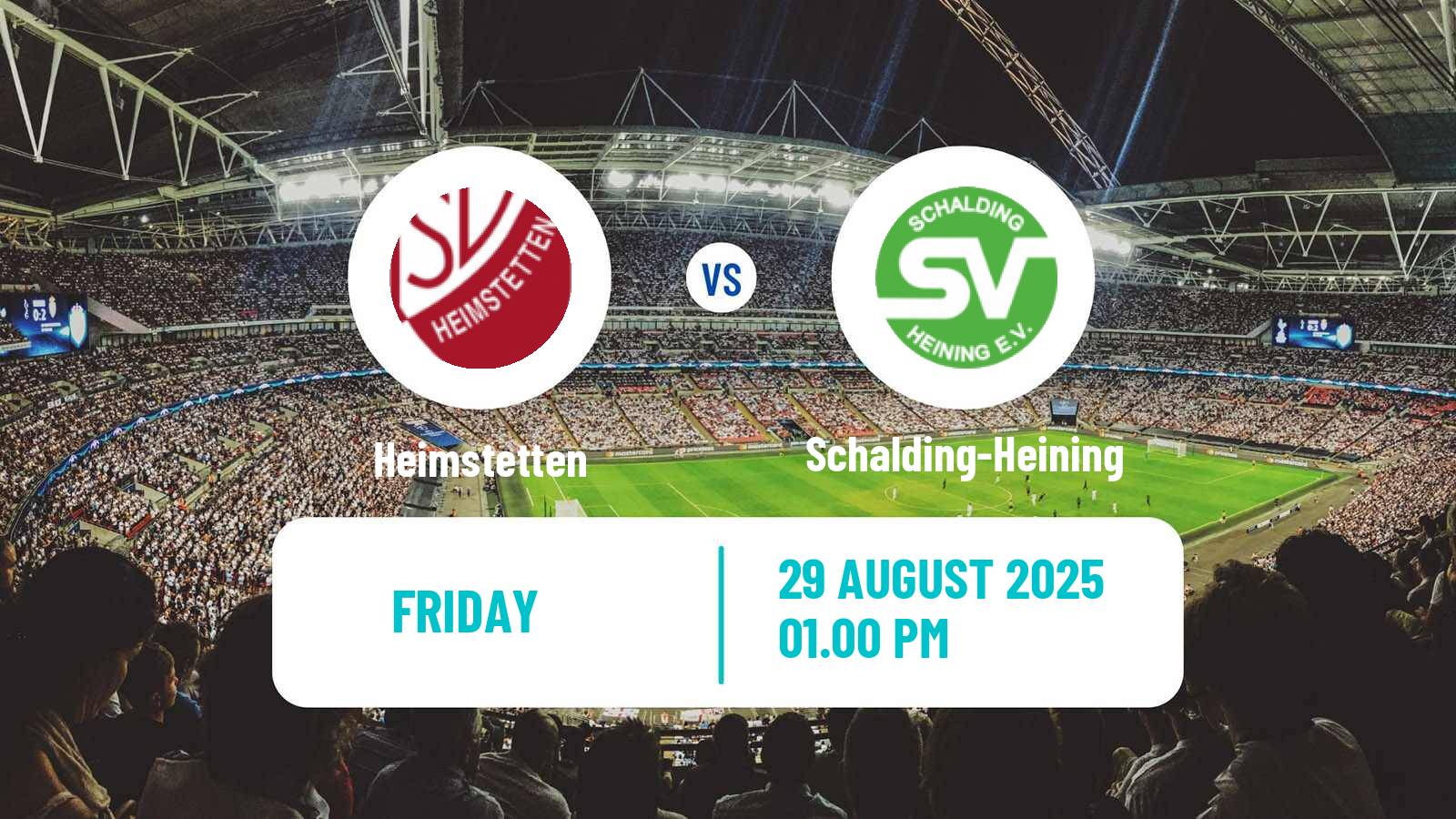 Football German Oberliga Bayern Süd Heimstetten - Schalding-Heining