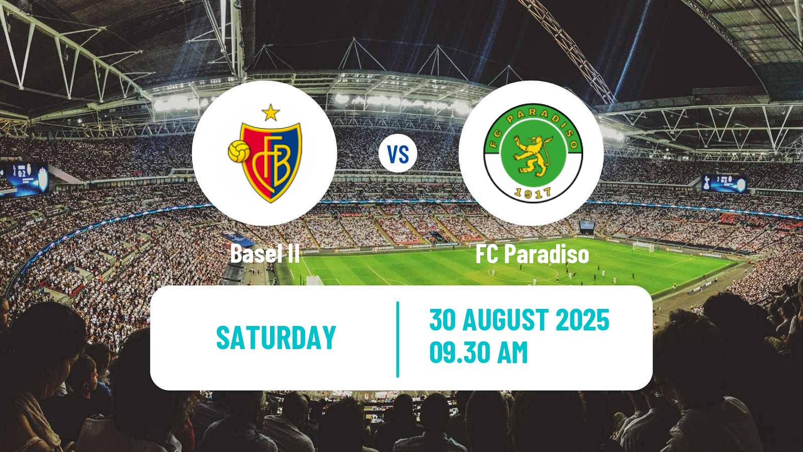 Football Swiss Promotion League Basel II - Paradiso