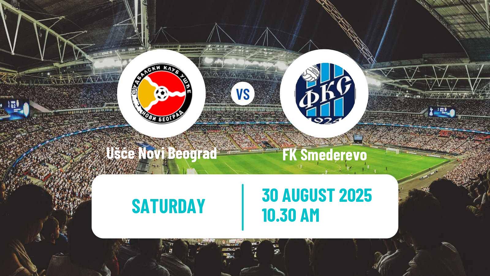 Football Serbian Prva Liga Ušće Novi Beograd - Smederevo