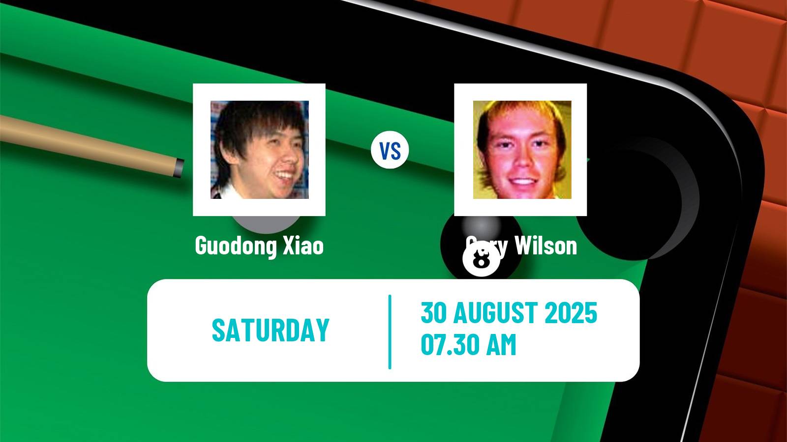 Snooker Wuhan Open Guodong Xiao - Gary Wilson
