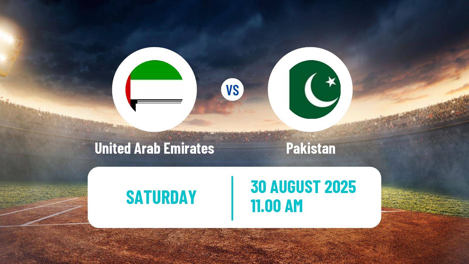 Cricket T20 Tri-Series United Arab Emirates United Arab Emirates - Pakistan