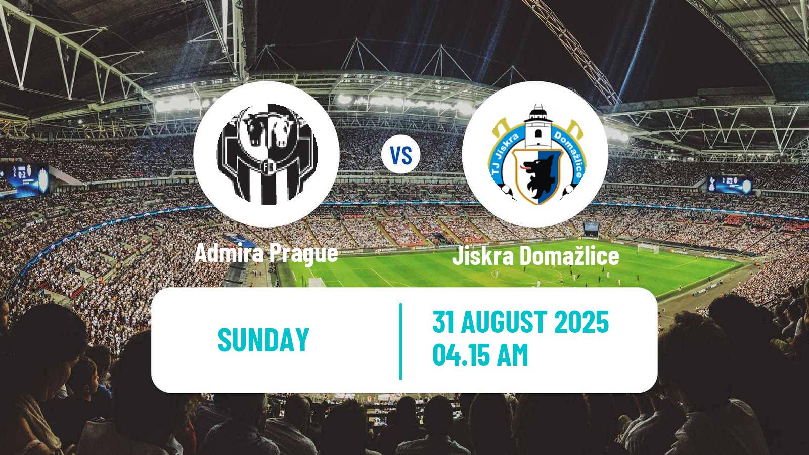Football Czech CFL Group A Admira Prague - Jiskra Domažlice