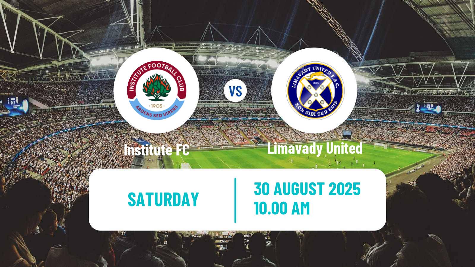 Football Northern Irish Championship Institute FC - Limavady United