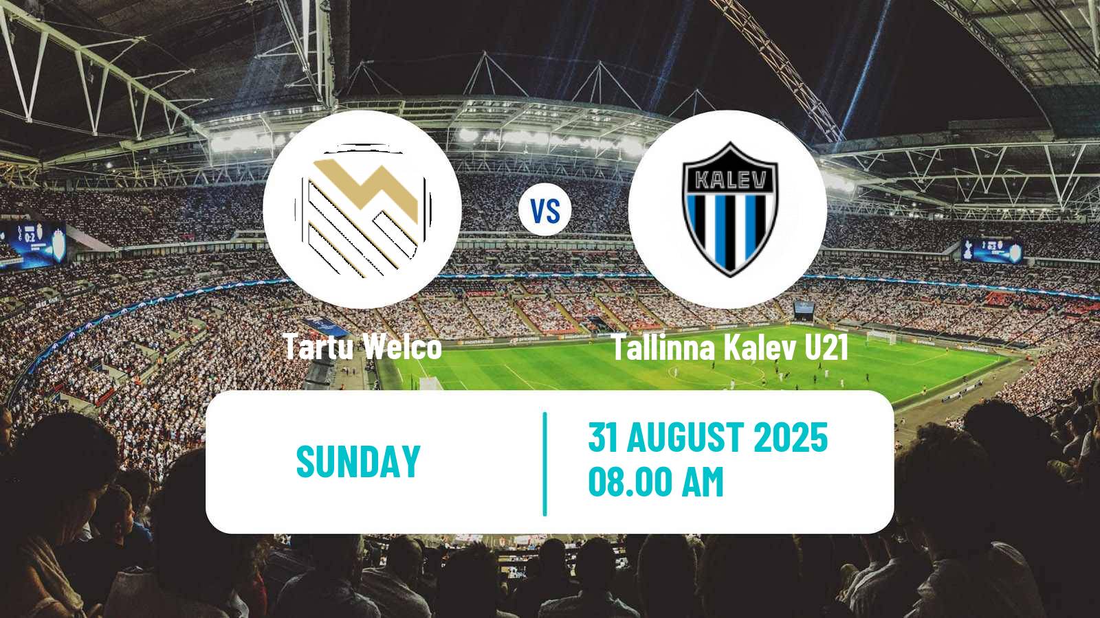 Football Estonian Esiliiga Tartu Welco - Tallinna Kalev U21