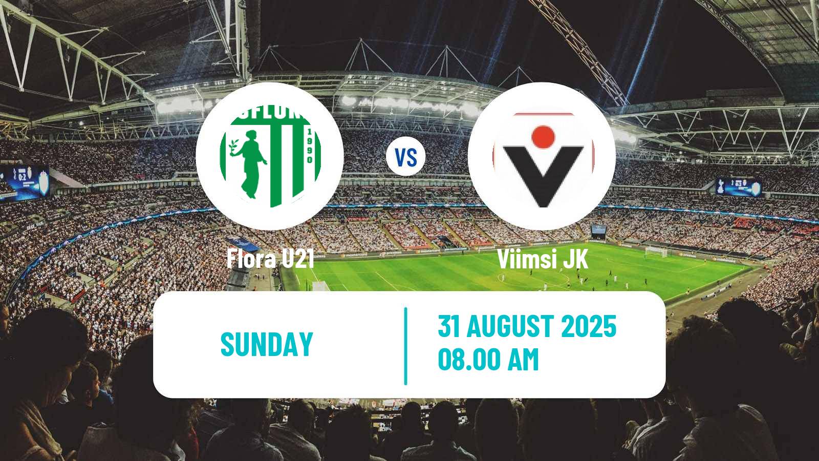 Football Estonian Esiliiga Flora U21 - Viimsi JK