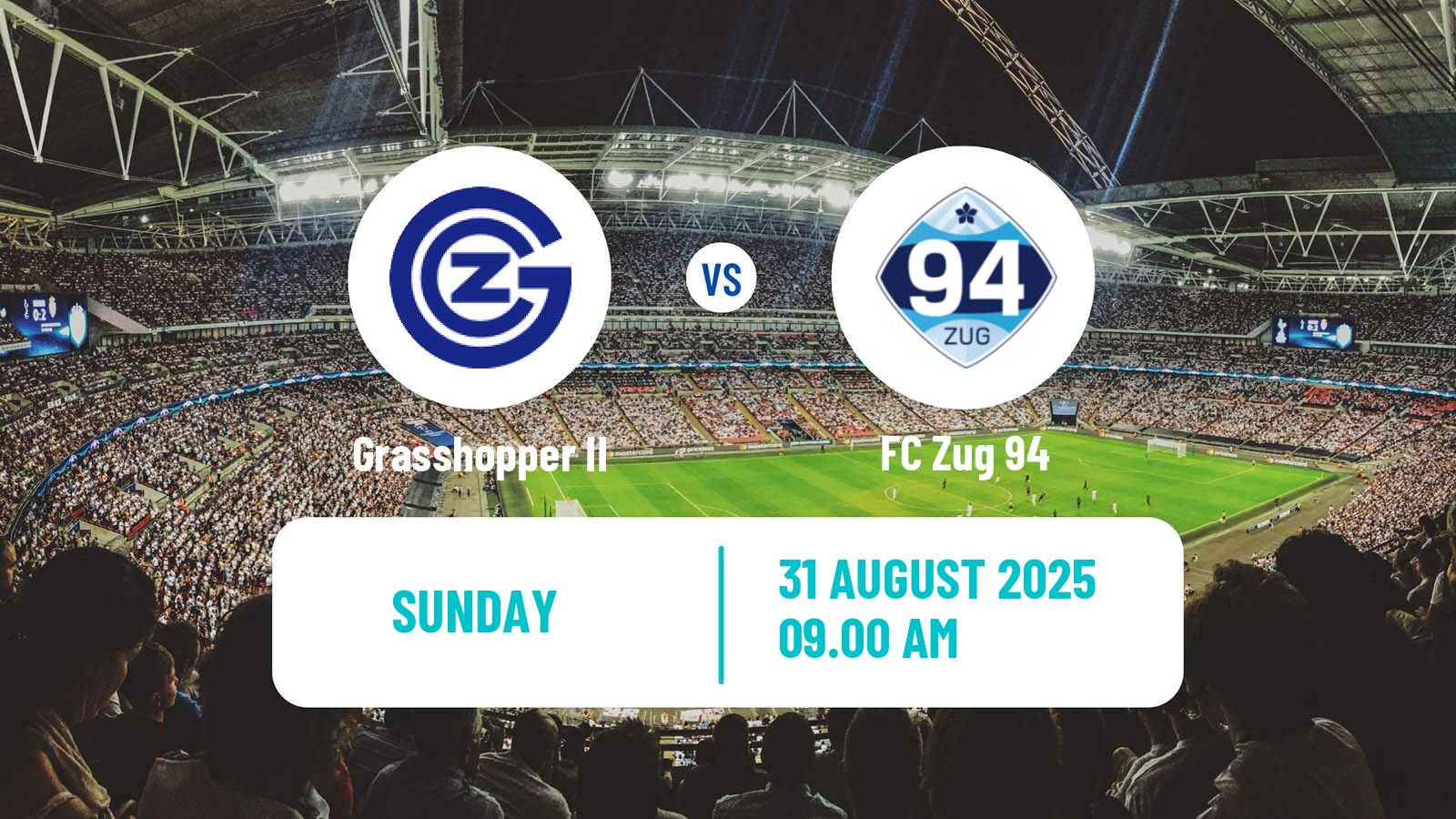Football Swiss 1 Liga Classic Group 2 Grasshopper II - Zug 94