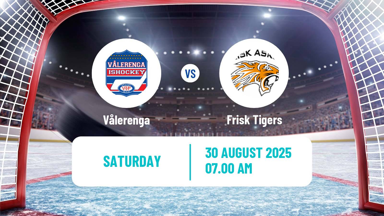 Hockey Club Friendly Ice Hockey Vålerenga - Frisk Tigers