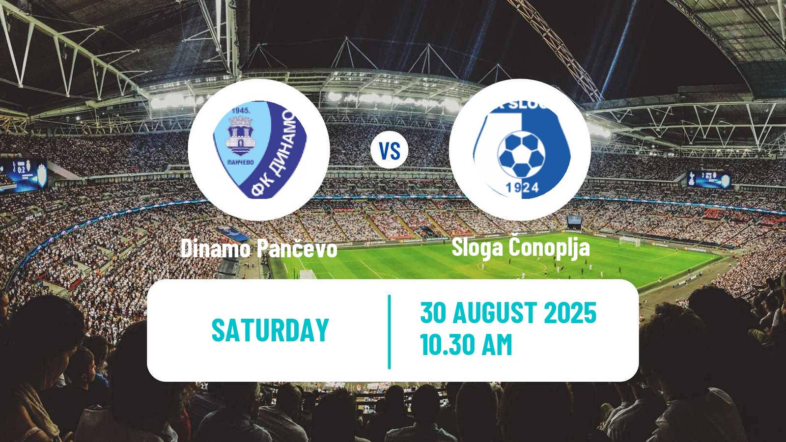 Football Serbian Srpska Liga - Vojvodina Dinamo Pančevo - Sloga Čonoplja