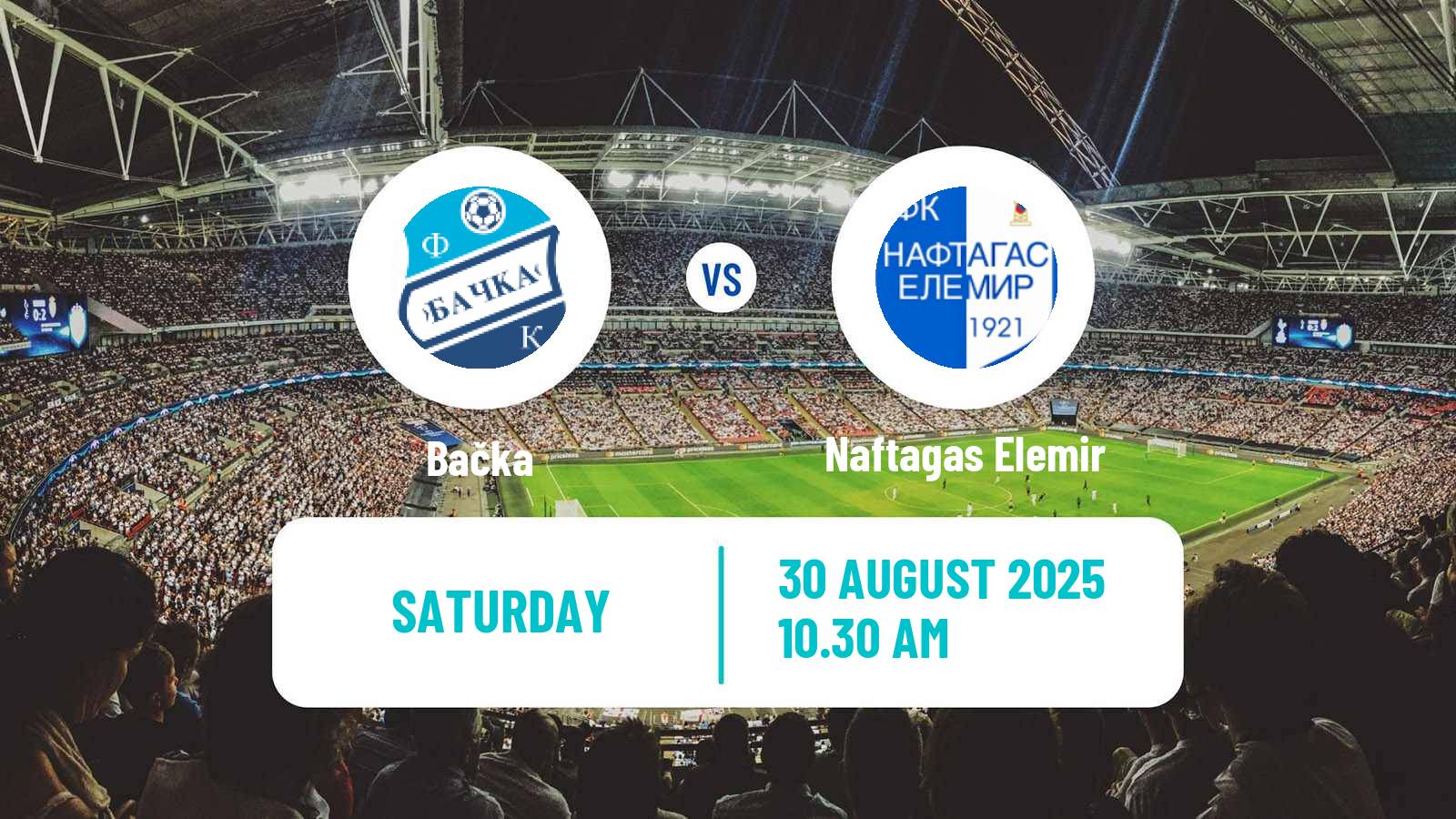 Football Serbian Srpska Liga - Vojvodina Bačka - Naftagas Elemir