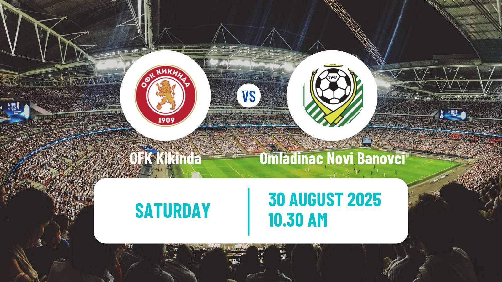 Football Serbian Srpska Liga - Vojvodina Kikinda - Omladinac Novi Banovci